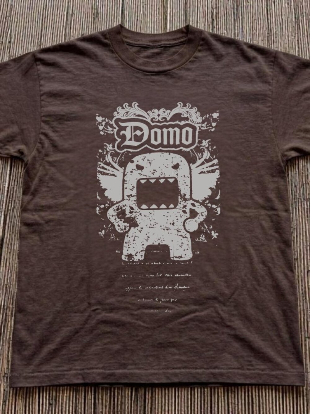 Gildan Dark Chocolate Domo Floral Graphic Tshirt